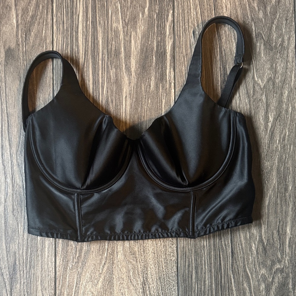Victoria's Secret Black Satin Bra
